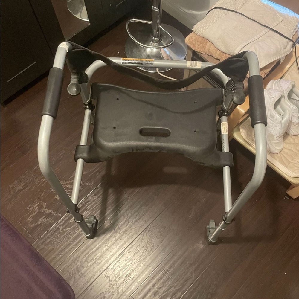 Foldable Black And Silver Walker - image 1